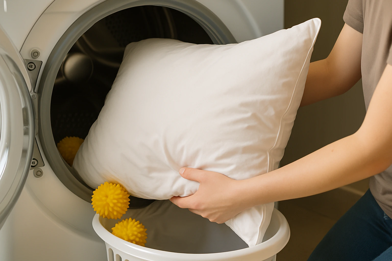 Jak wyprać poduszkę z pierza?