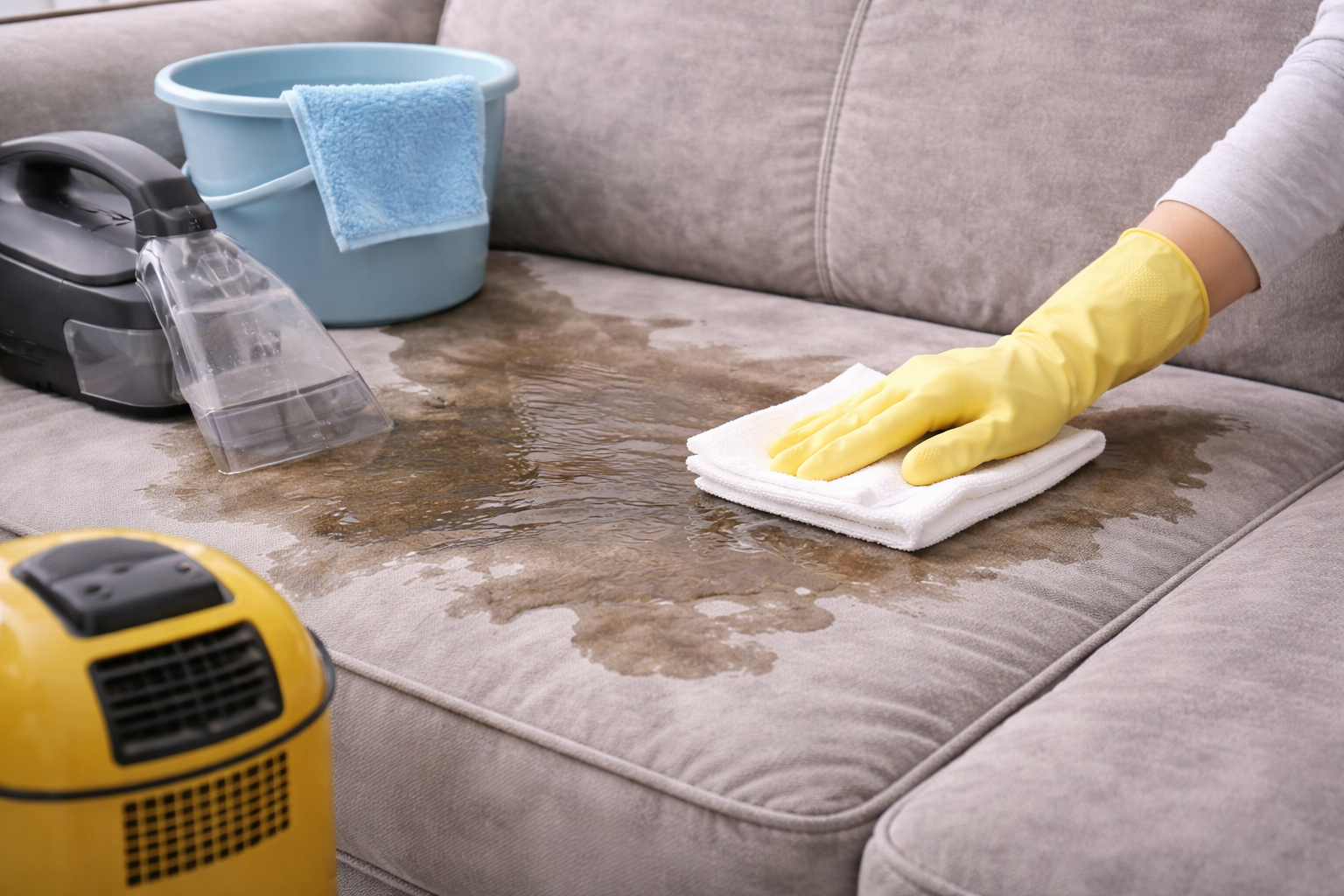 Czyszczenie tapicerki po zalaniu