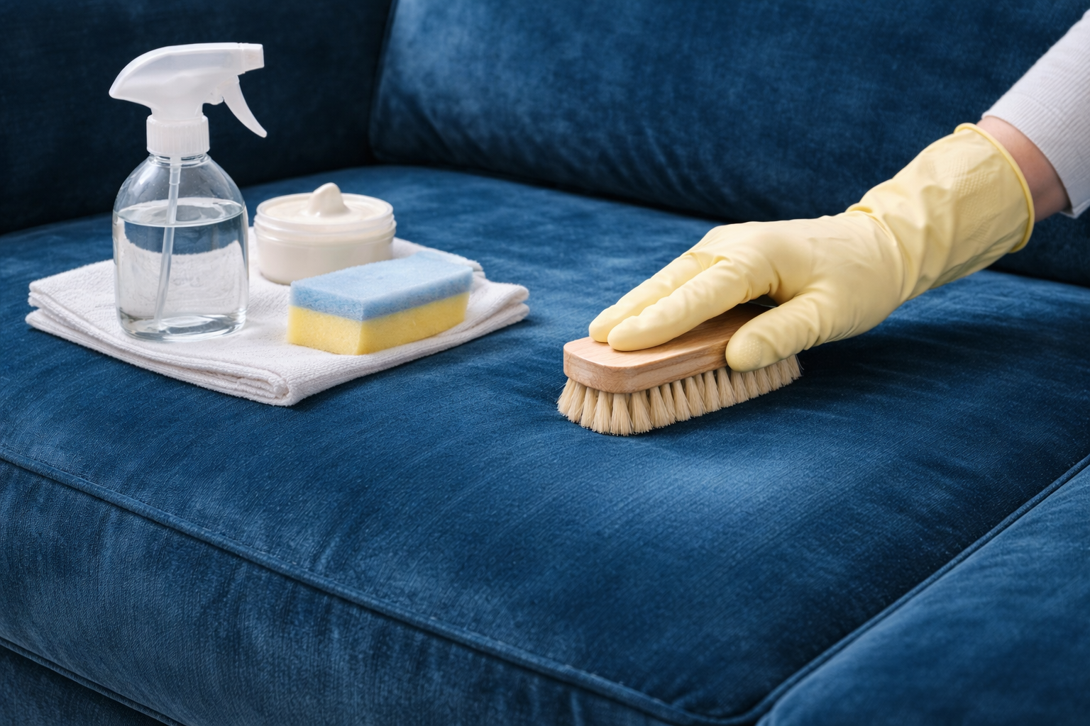 Jak czyścić sofę z aksamitu?