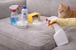 Jak usunąć zapach kota z kanapy?